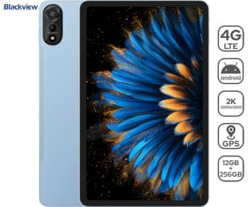 Blackview Mega 2 tablet, 4G, 12GB, 256GB, IPS 2K, Dual SIM, GPS, +pribor, plavi (ledeno plavi)