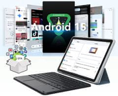 Blackview Mega 2 tablet, 4G, 12GB, 256GB, IPS 2K, Dual SIM, GPS, +pribor, zeleni (Moss Green)