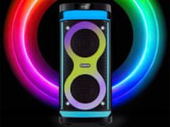 Manta SPK0601B100 Argos prijenosni karaoke zvučnik, BT, RGB LED, 100 W