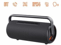 Manta SPK325 NYX Prijenosni Boombox zvučnik, BT 5.3, 80W, TWS, RGB LED, IPX4