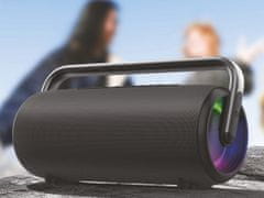 Manta SPK325 NYX Prijenosni Boombox zvučnik, BT 5.3, 80W, TWS, RGB LED, IPX4