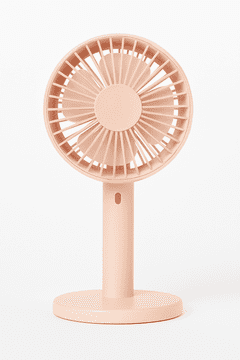 MULIN SRLS 2u1 punjivi ventilator 13 cm ružičasti