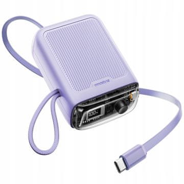Innostyle Innostyle mini powerbank 10000mah 2x usb-c typ c 33w s razvučnim kabelom usb-c