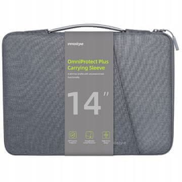 Innostyle Torba Za Prijenosno Računalo 13 14 Vodootporna Futrola Omniprotect Plus Siva