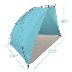 Severno Veliki šator za plažu, paravan za plažu, polušator 220x120x120cm + navlaka