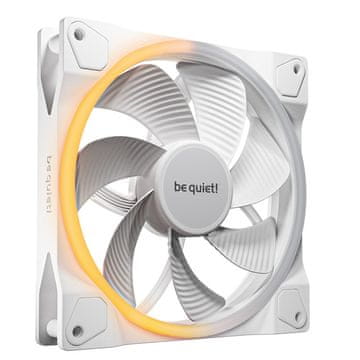 Be quiet! BE QUIET! LIGHT WINGS (BL135) 140 mm bijeli ventilator s 4-pin PWM ARGB, obrnut