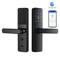 BOT Pametna kvaka za vrata TTLock SH2 crna WiFi