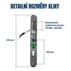 BOT Pametna ručka za vrata Tuya H1 ZigBee srebrna