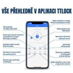 BOT Pametna kvaka TTLock H1 srebrna 90 mm