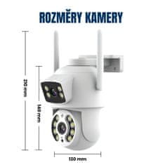 BOT Pametna vanjska WiFi kamera NA1 dvostruka Tuya 3MP