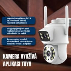 BOT Pametna vanjska WiFi kamera NA1 dvostruka Tuya 3MP