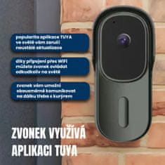 BOT Pametno zvono s kamerom DB2 Tuya crna