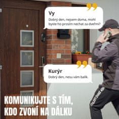 BOT Pametno zvono s kamerom DB2 Tuya crna