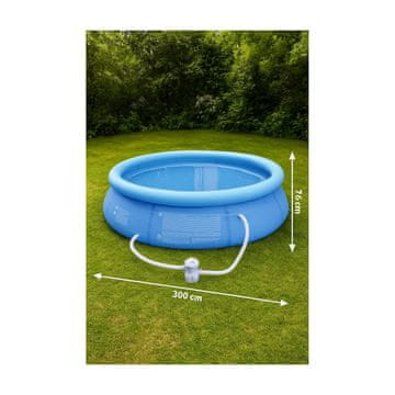 avenli bazen, 300x76 cm, prsten, s pumpom