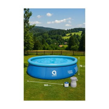 avenli bazen 360x76 cm s pumpom
