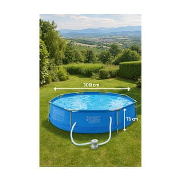 avenli montažni bazen 300x76 cm s pumpom