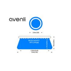 avenli bazen 360x76 cm s prstenom