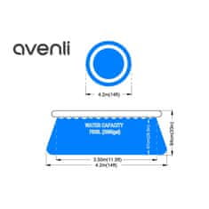avenli bazen 420x84 cm s prstenom