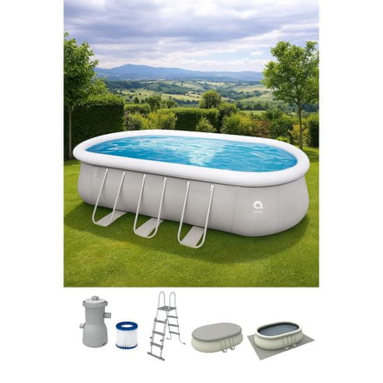 avenli Oval Ring Bazen 610x360x122 cm, XXL sized