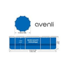 avenli montažni bazen 450x122 cm