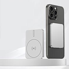 BOT Bežična prijenosna baterija MagSafe MP5 5000 mAh srebrna