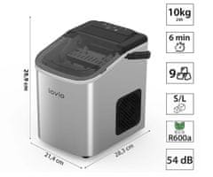 Manta Lovio aparat za led, 10 kg/24 sata, 1,1 l, nehrđajući čelik (LVIM001SL)