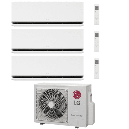 LG Deluxe AI Air MU3R21.U23 + 3x H09S1DA (3x 2,5 kW) trostruki klima uređaj