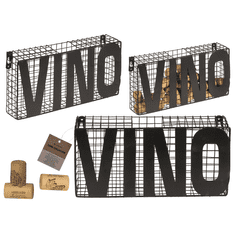 BestDeals Zidna dekoracija – spremnik za čepove, Vino