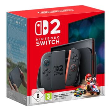 Nintendo Switch 2 igraća konzola + Mario Kart World - 4K HDR igraći sustav s Joy-Con 2 kontrolerima i GameChatom