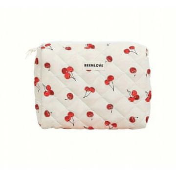 LIVEFY kozmetička torba Cherry, bijela
