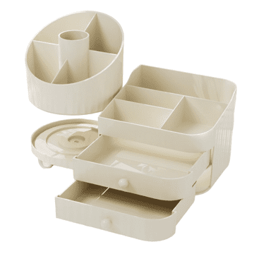 LIVEFY organizator za kozmetiku Vanity, bež