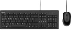ASUS U2000 set tipkovnice i miša, USB, slovenski, žičani, Copilot, crni (90-XB1000KM00240-)