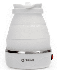 Platinet PEK187R kuhalo za vodu, sklopivo, 0,6 l, 600 W, bijelo