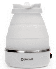 Platinet PEK197R kuhalo za vodu, sklopivo, 1,2 l, 1200 W, bijelo
