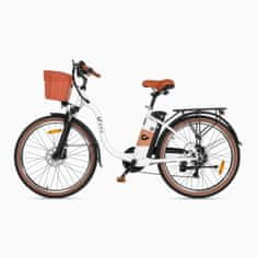 DYU C6 PRO gradski električni bicikl od 26 inča, bijeli