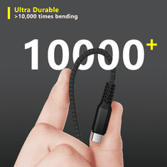 BOT Podatkovni kabel USB-C na USB-C, 1,3 m