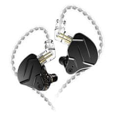 KZ ZSN PRO X hybridné HiFi slušalice, crno