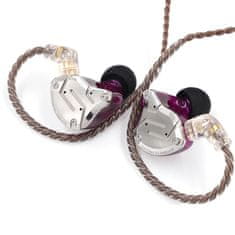 KZ ZS10 PRO hybrid HiFi slušalice, crno