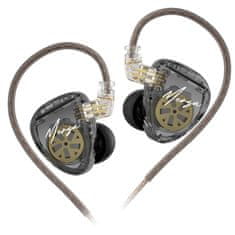 KZ Merga OFC dinamične HiFi slušalice, crne