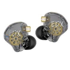 KZ EDX Lite dinamične HiFi slušalice, sive