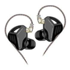 KZ ZVX dinamične HiFi slušalice, crne
