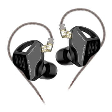 KZ ZVX dinamične HiFi slušalice, crne