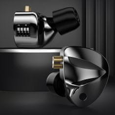 KZ D-Fi Switch dinamične HiFi slušalice, crne
