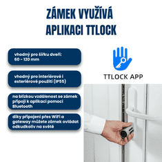 BOT Pametna brava TTLock L2 srebrna produžena duljina
