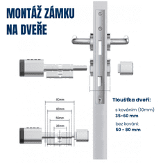 BOT Pametna brava TTLock L2 srebrna produžena duljina