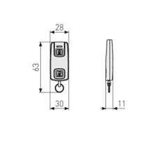 ABUS Daljinski upravljač HomeTec Pro CFF3100