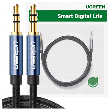 Ugreen AV122 3,5 mm AUX mini priključak kabel 3 m (crni)