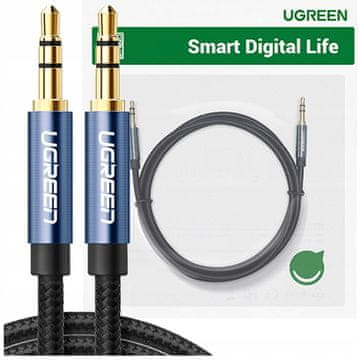 Ugreen AV122 3,5 mm AUX mini priključak kabel 1,5 m (crni)