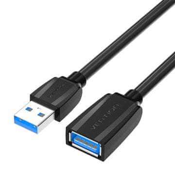 Vention USB 3.0 produžni kabel, muški na ženski, Vention VAS-A45-B300, 3 m (crni)