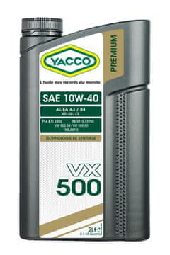 YACCO VX 500 SAE 10W40 ulje, 2 l (ST)